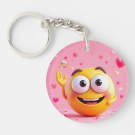 Engagiertes Emoji Schlüsselanhänger