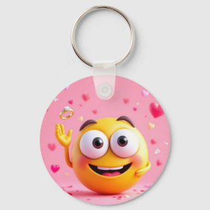 Engagiertes Emoji Schlüsselanhänger
