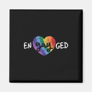 Engayted Lgbt Wedding Party Bachelor Party Gay Eng Magnet
