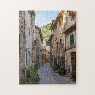 Enge Straße im Dorf Valldemossa - Mallorca Puzzle