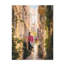 Enge Straßen der alten Stadt Corfu