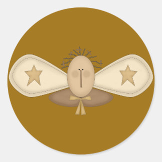 Engel7 Runder Aufkleber