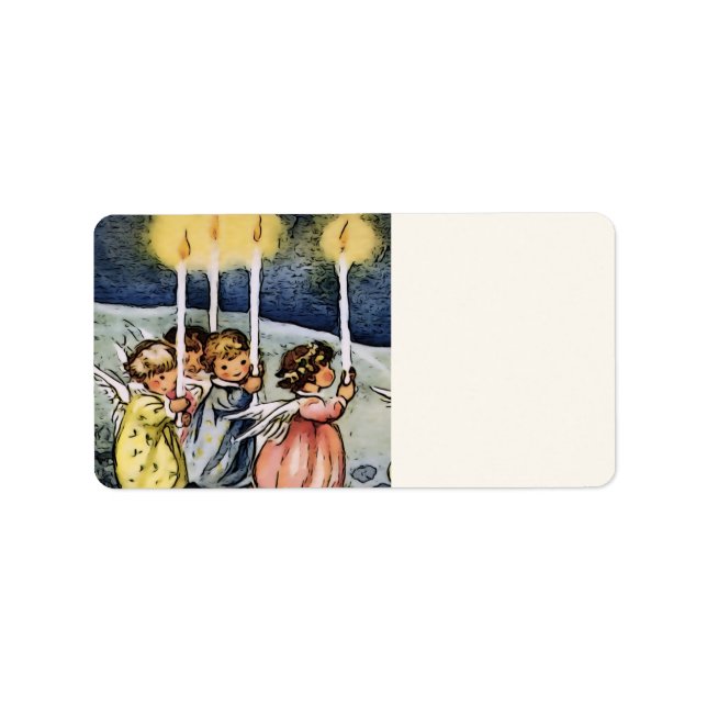 Engel Adressaufkleber (Vorne)