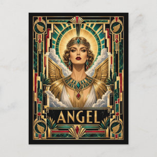 Engel, Art Deco Mythisch Postkarte