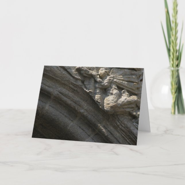 Engel auf Santiago- de Compostelakathedralen-Karte Karte (Vorderseite)