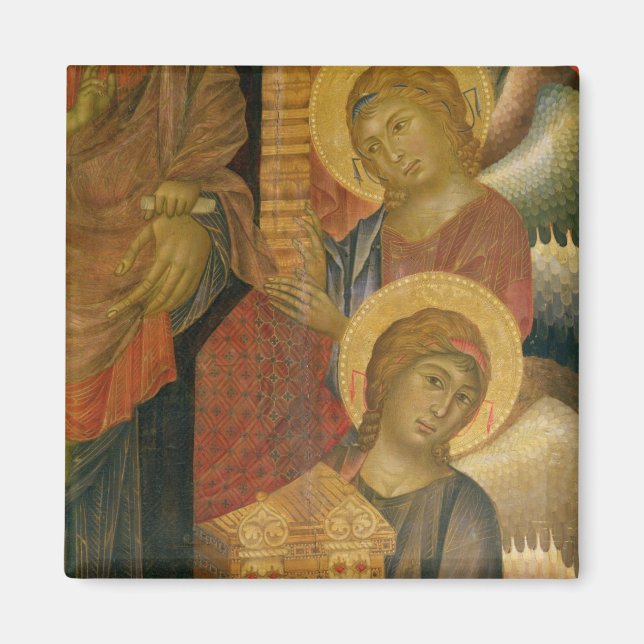 Engel aus dem Santa Trinita Altarpiece Magnet (Vorne)