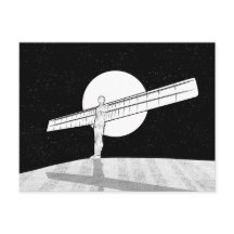 Engel aus Nordschwarz und Weiß