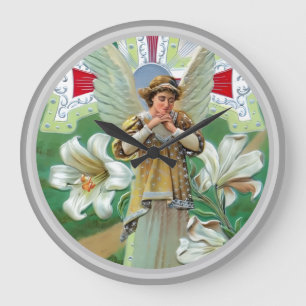 Engel betend große wanduhr