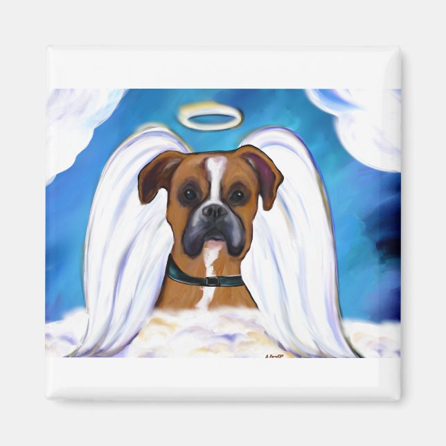 Engel Boxerhund Magnet (Vorne)