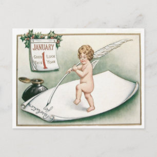 Engel Cherub Holly Kalender Resolution Brief Postkarte