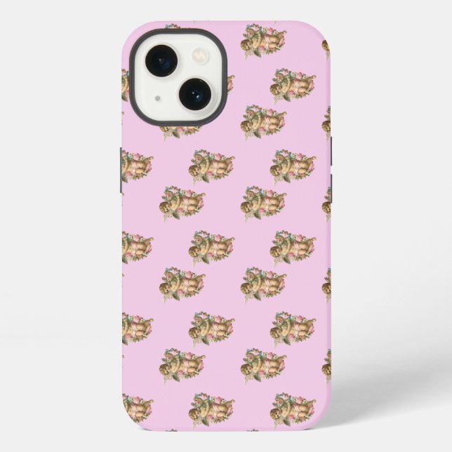 Engel Cherub rosa iPhone Hülle (Rückseite)