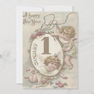 Engel Cherub Rose Einladung