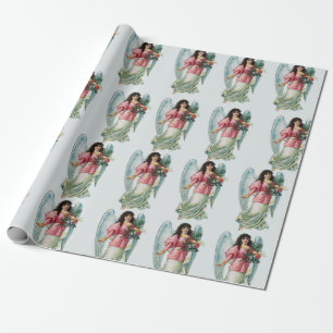 Engel-Christkind-Geschenkpapier Geschenkpapier