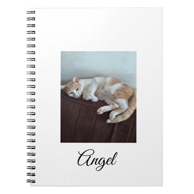 Engel das freche Katzen Notizbuch Notizblock (Vorderseite)