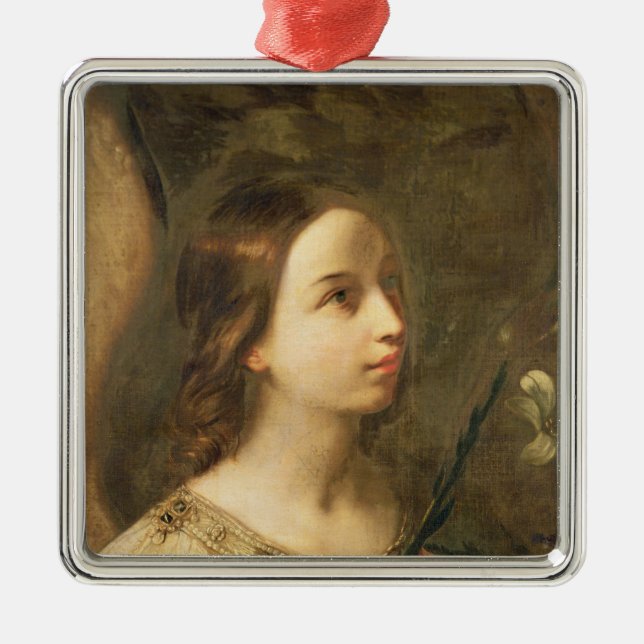 Engel der Ankündigung Silbernes Ornament (Vorne)
