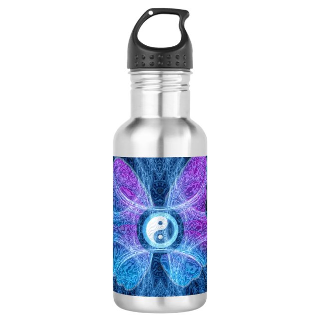 Engel der Balance Edelstahlflasche (Vorderseite)