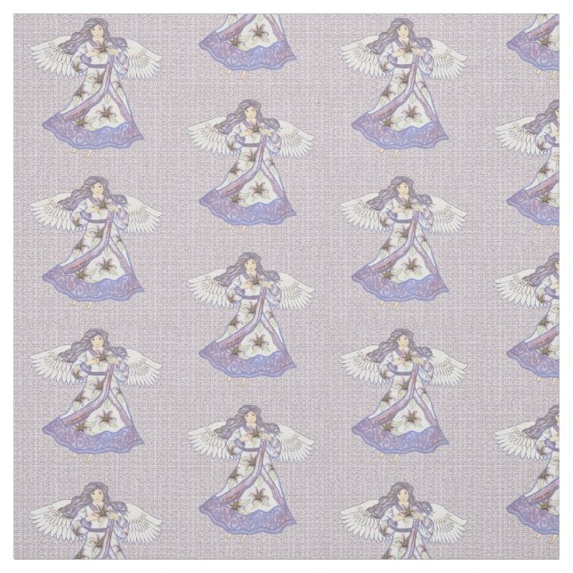 Engel der christlichen Lilie Blume Stoff (Muster)