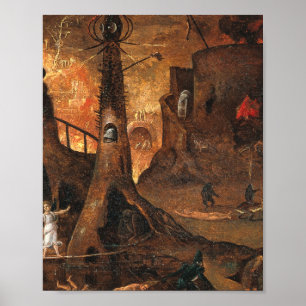 Engel, der ein Soul von Hieronymus Bosch in die Hö Poster