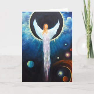 "Engel der Eklipse" Kunst-Gruß-Karte Karte