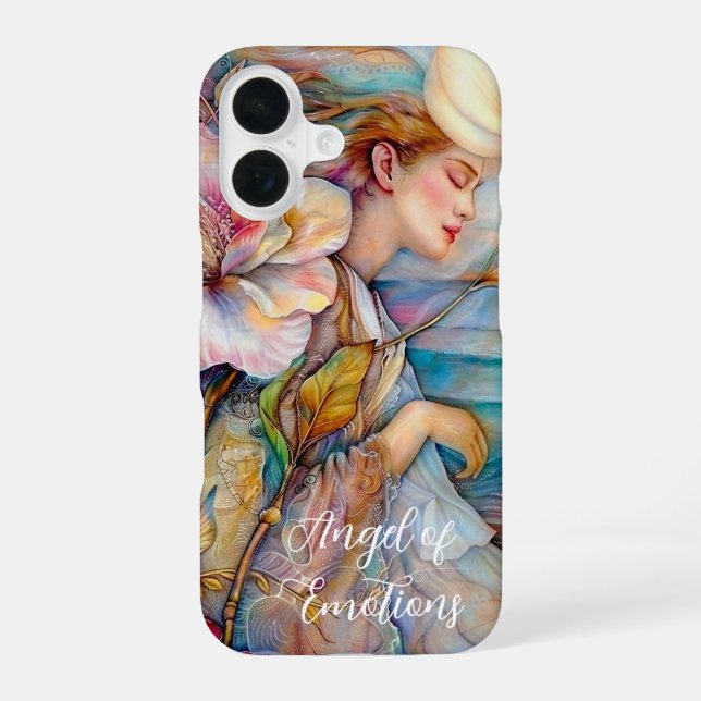 Engel der Emotionen Gelassen  iPhone 16 Hülle (Rückseite)
