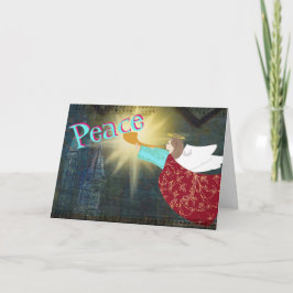 Engel der Friedensweihnachtskarte Feiertagskarte