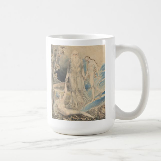 Engel der göttlichen Anwesenheit, die Adam Eve Kaffeetasse (Rechts)