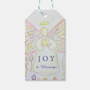Engel der herzlichen Holiday Joy Custom Gift Tags Geschenkanhänger
