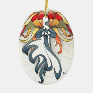 Engel der Hoffnung Keramikornament