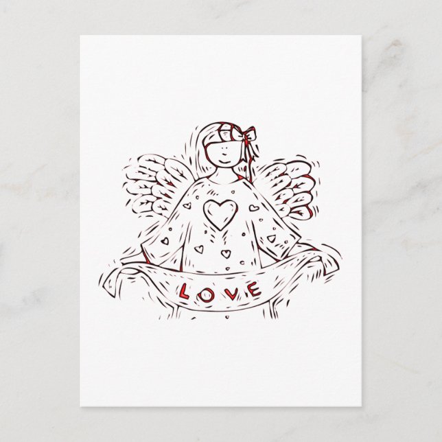 Engel der Liebe Postkarte (Vorderseite)