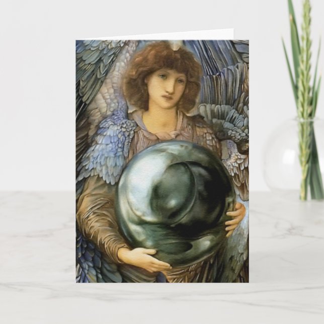 Engel der Schöpfung von William Burne-Jones Karte (Vorderseite)
