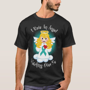 Engel, der über mich aquamarines Band aufpasst T-Shirt