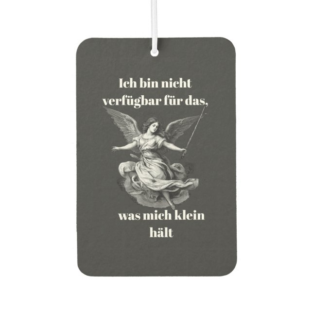 Engel der Unverfügbarkeit  Autolufterfrischer (Vorderseite)
