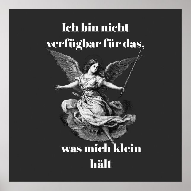 Engel der Unverfügbarkeit  Poster (Vorne)