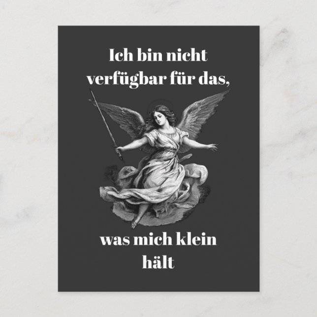 Engel der Unverfügbarkeit  Postkarte (Vorderseite)