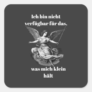 Engel der Unverfügbarkeit  Quadratischer Aufkleber