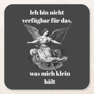 Engel der Unverfügbarkeit  Rechteckiger Pappuntersetzer