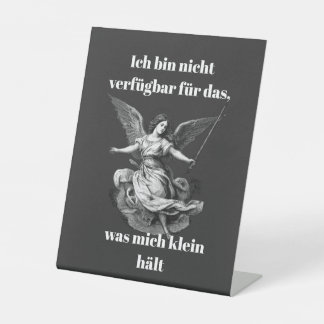 Engel der Unverfügbarkeit  Sockelschild