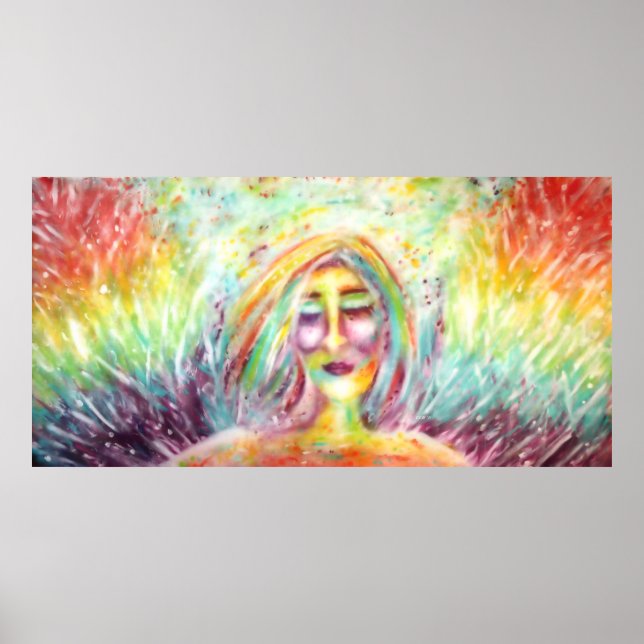 "Engel der Unvollkommenheit" Kunst von Victoria Ly Poster (Vorne)