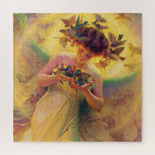 "Engel der Vögel" von Franz Dvorak Puzzle