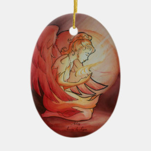 Engel des Geistes Keramik Ornament