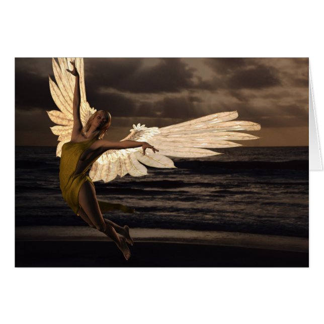 Engel des goldenen Sonnenuntergangs (Gedicht) (Vorderseite (Horizontal))