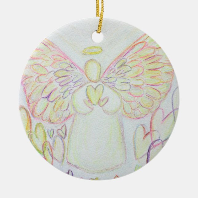 Engel des Hearts Holiday Pendant Ornament (Vorne)