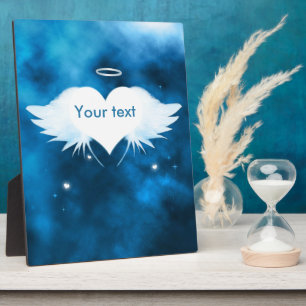 Engel des Herz Display Plaque 8x10 mit Leichtigkei Fotoplatte