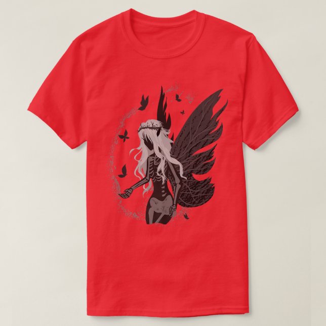 Engel des Todes Fairy Butterfly Gott Mutter Dunkle T-Shirt (Design vorne)