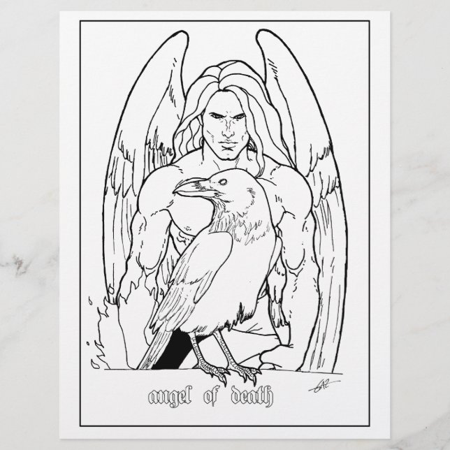 Engel des Todes - Farbseite. (Vorderseite)
