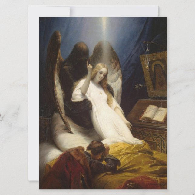 Engel des Todes (Gehe zum Himmel) (Horace Vernet) Karte (Vorderseite)