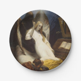 Engel des Todes (Gehe zum Himmel) (Horace Vernet) Pappteller
