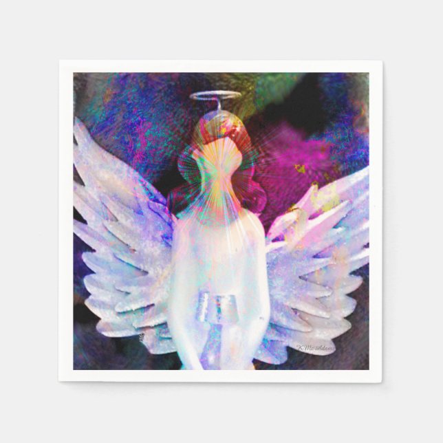 Engel des "Tranquility Standard" Cocktail Napkins Serviette (Vorderseite)