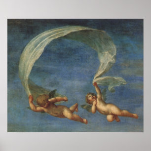 Engel Detail aus Adonis, geführt von Cupids von Al Poster
