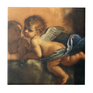 Engel Detail, Schutzheilige von Modena von Guercin Fliese